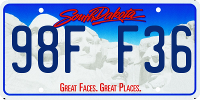 SD license plate 98FF36