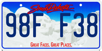 SD license plate 98FF38