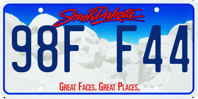 SD license plate 98FF44