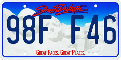 SD license plate 98FF46