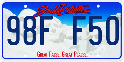 SD license plate 98FF50