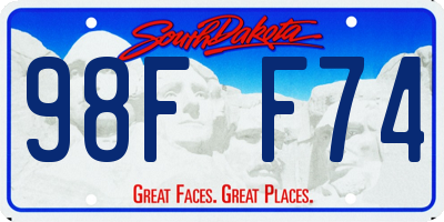 SD license plate 98FF74
