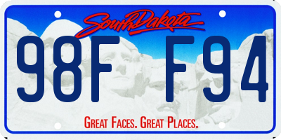 SD license plate 98FF94