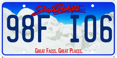 SD license plate 98FI06