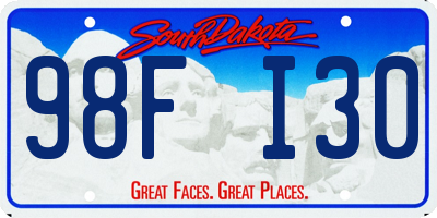 SD license plate 98FI30