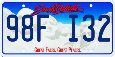 SD license plate 98FI32