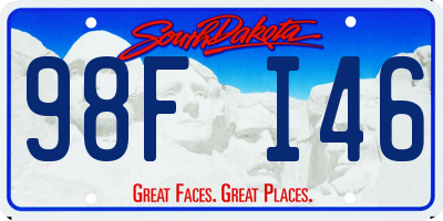 SD license plate 98FI46