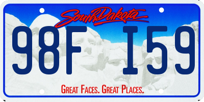 SD license plate 98FI59