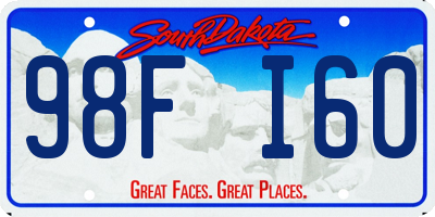 SD license plate 98FI60