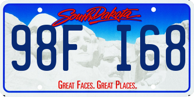 SD license plate 98FI68