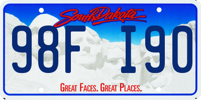 SD license plate 98FI90