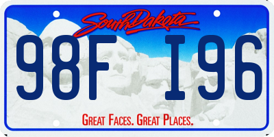SD license plate 98FI96
