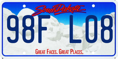 SD license plate 98FL08