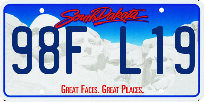 SD license plate 98FL19