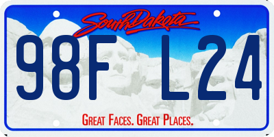 SD license plate 98FL24