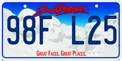 SD license plate 98FL25