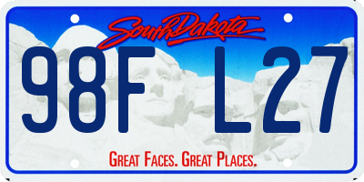 SD license plate 98FL27
