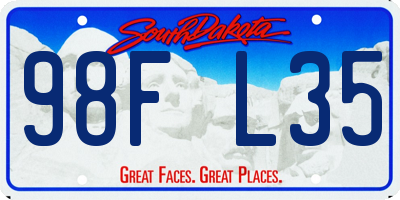 SD license plate 98FL35