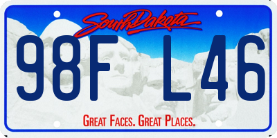 SD license plate 98FL46