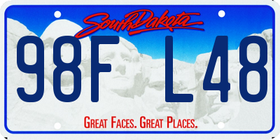 SD license plate 98FL48