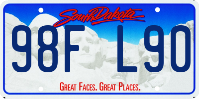 SD license plate 98FL90
