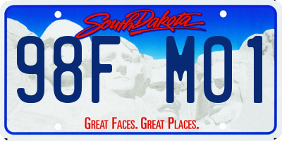 SD license plate 98FM01