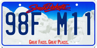 SD license plate 98FM11
