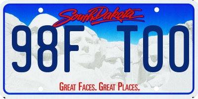 SD license plate 98FT00