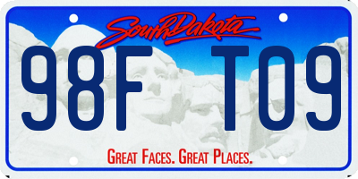 SD license plate 98FT09