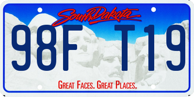 SD license plate 98FT19