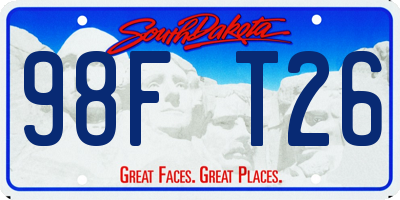 SD license plate 98FT26