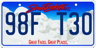 SD license plate 98FT30