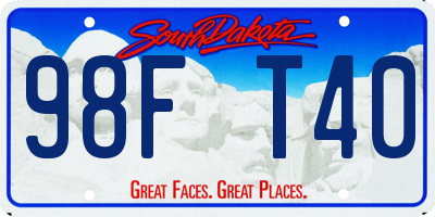 SD license plate 98FT40