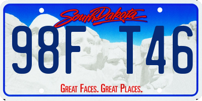 SD license plate 98FT46