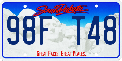 SD license plate 98FT48