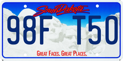 SD license plate 98FT50