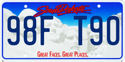 SD license plate 98FT90