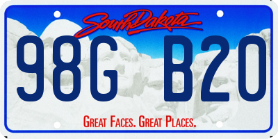 SD license plate 98GB20