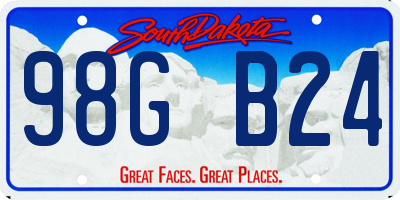 SD license plate 98GB24