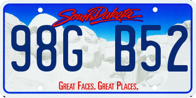 SD license plate 98GB52