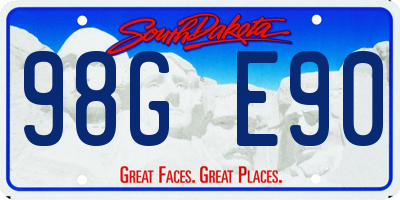 SD license plate 98GE90