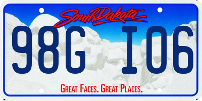 SD license plate 98GI06