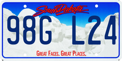 SD license plate 98GL24