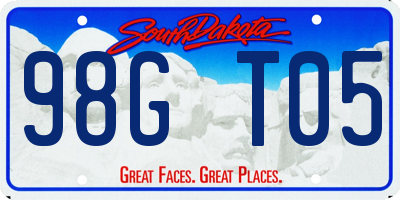 SD license plate 98GT05