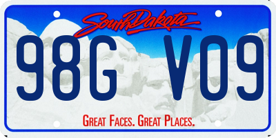 SD license plate 98GV09