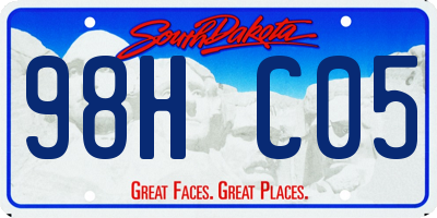 SD license plate 98HC05