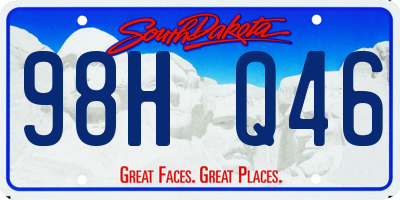 SD license plate 98HQ46