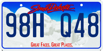 SD license plate 98HQ48