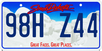SD license plate 98HZ44