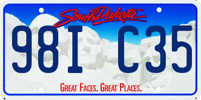 SD license plate 98IC35